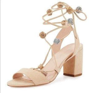 Loeffler Randall Bea Suede Ankle Wrap Sandal 11